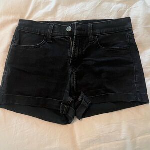 Black Denim Shorts